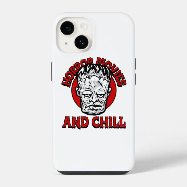 Horrorfilme und chillen iPhone 14 hülle (Rückseite)