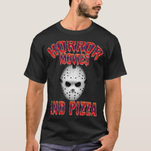 Horrorfilme und Pizza zum Halloween-Party mit mir T-Shirt