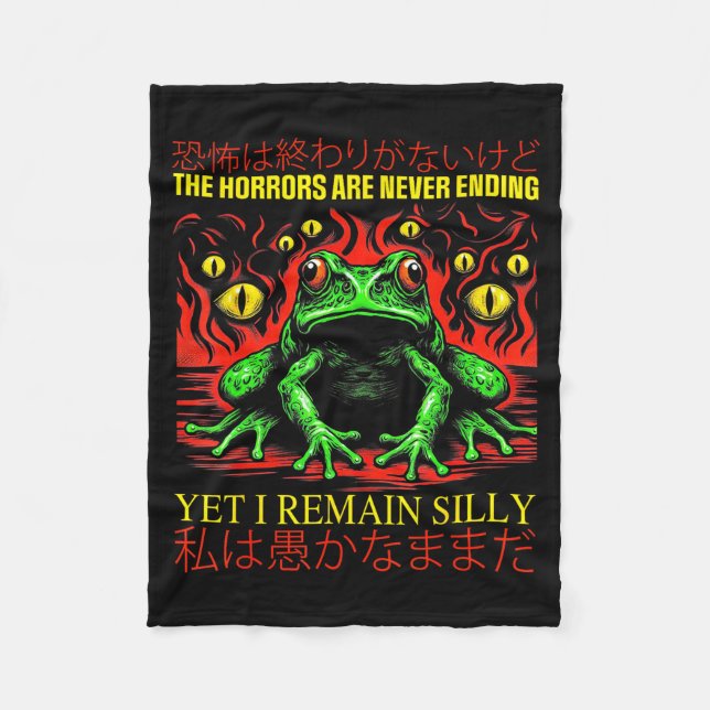 Horrors Are Never Ending Yet I Remain Silly Japane Fleecedecke (Vorderseite)