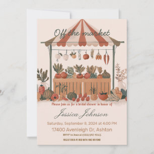 Hors du marché fermier invitation de douche nuptia