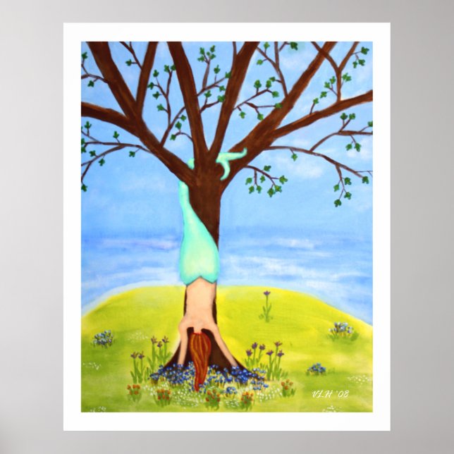 "Hors Eau" Sirène Grande Impression (Devant)