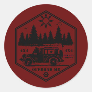 HORS ROUTE MOI Sticker Wilderness R Classic Round