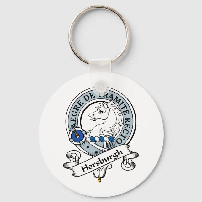 Horsburgh Clan Abzeichen Schlüsselanhänger (Vorderseite)