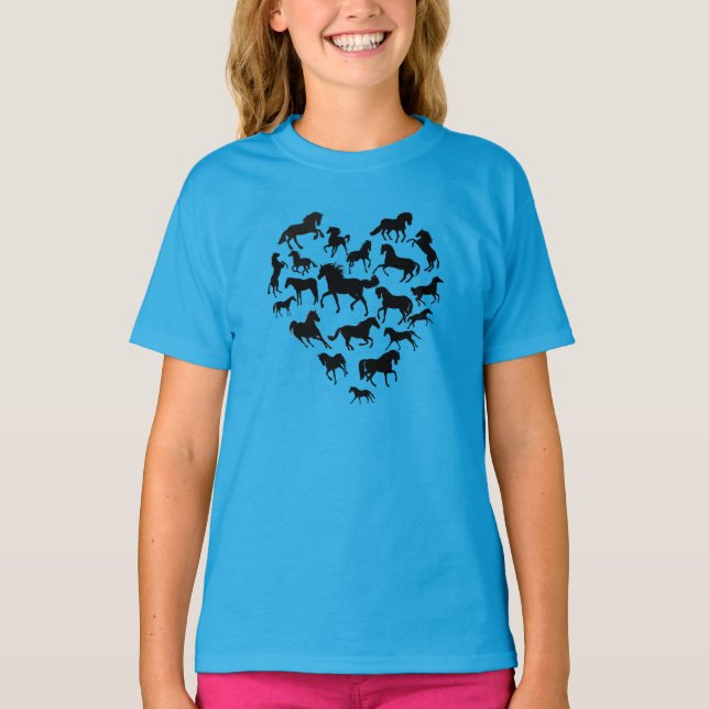 Horse and Heart T-Shirt (Devant)