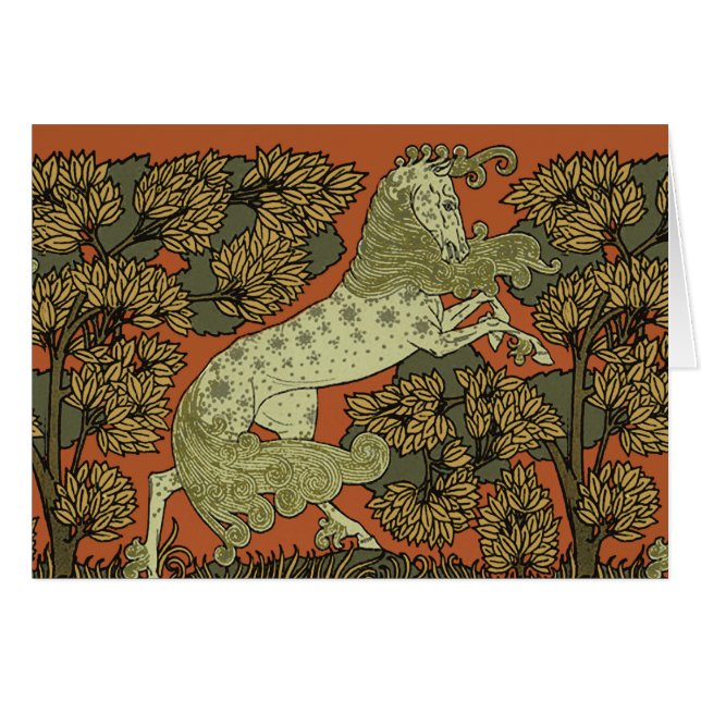 Horse Arts médiévaux Artisanat Art Nouveau (Devant horizontal)