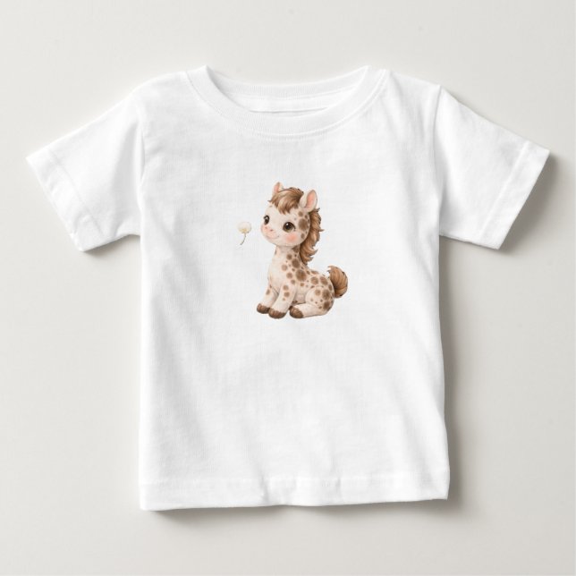 Horse Baby T-Shirt – Cute Spotted & Striped Babies (Vorderseite)