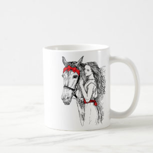 Horse Bandana für Pferdemädchen Reiten Kaffeetasse