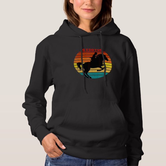 Horse Bandana für Pferdereiten Hoodie (Vorderseite)