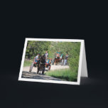 Horse Carts in Park Karte<br><div class="desc">Horse Carts in Park Greeting Card. You can easily customize this product for free if you would like to add wording or change the color of the background.</div>