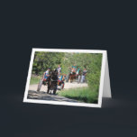 Horse Carts in Park Karte<br><div class="desc">Horse Carts in Park Greeting Card. You can easily customize this product for free if you would like to add wording or change the color of the background.</div>