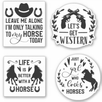 Horse citation autocollant bundle