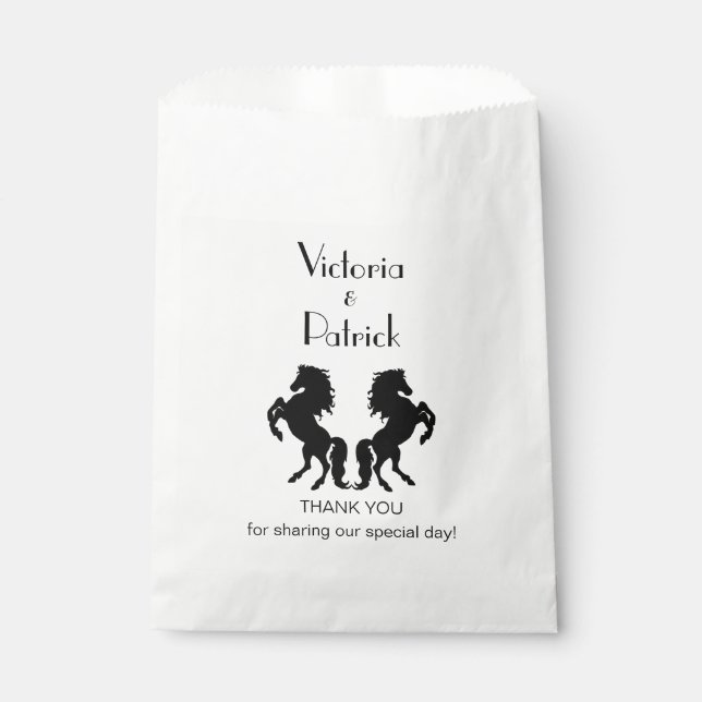 Horse Custom Vielen Dank Geschenktütchen (Vorderseite)