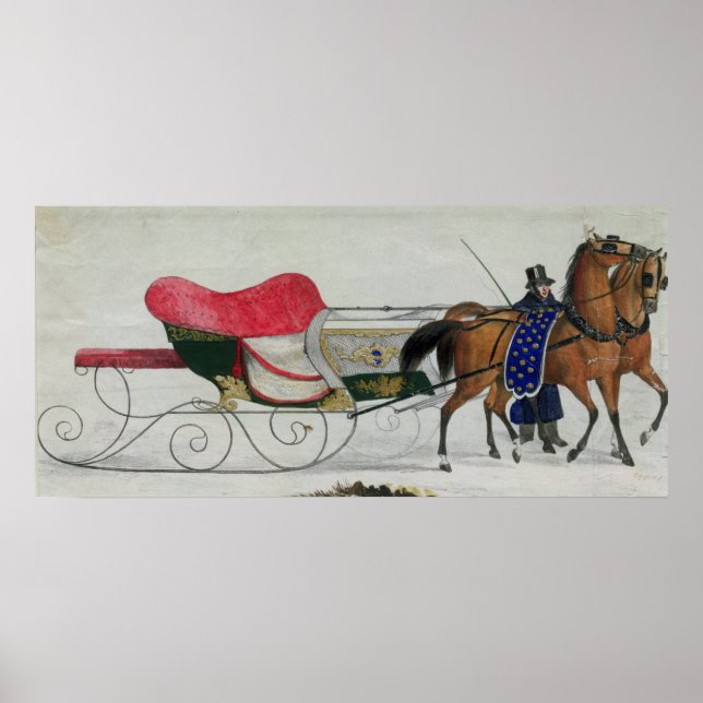 Horse Drawn Sleigh Poster (Vorne)