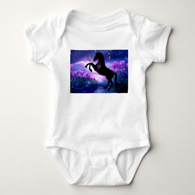 Horse Dreamcatcher Baby Strampler (Vorderseite)