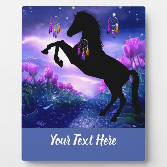 Horse Dreamcatcher Fotoplatte (Vorderseite)