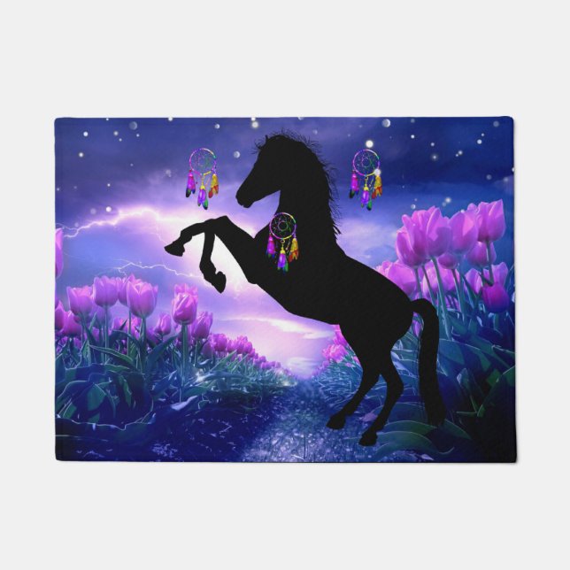 Horse Dreamcatcher Fußmatte (Vorderseite)