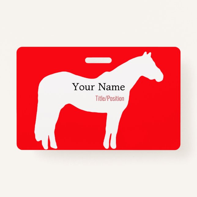 Horse Event Name Badge (Devant)