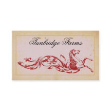 Horse Farm Embarquement Cartes de visite