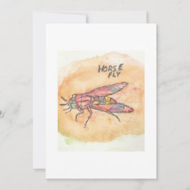 Horse Fly Greeting Card Einladung