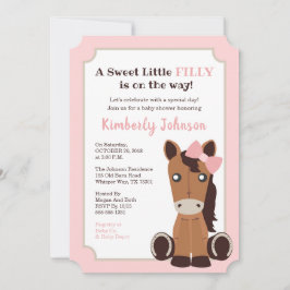 Horse Girl Babydusche Einladung