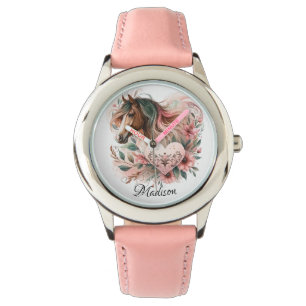 Horse Girl Birthday Armbanduhr