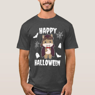 Horse Happy Halloween Niedlich Vampire Kostüm lust T-Shirt