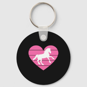 Horse Heart Shaped Design - Pferde Pferde Pferdeho Schlüsselanhänger