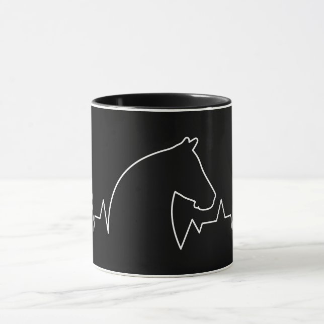 Horse Heartbeat Tasse (Zentrum)