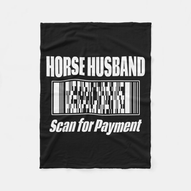 Horse Husband  Fleecedecke (Vorderseite)