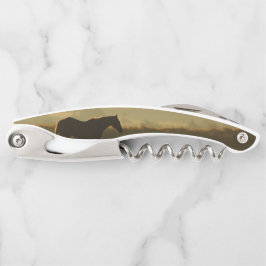 Horse in Sunrise Wine Bottle Opener Kellnermesser
