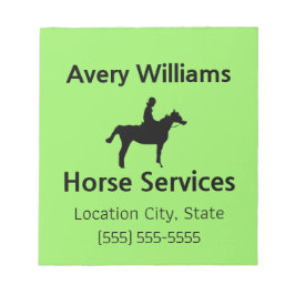 Horse Industry Professional Small Notizblock