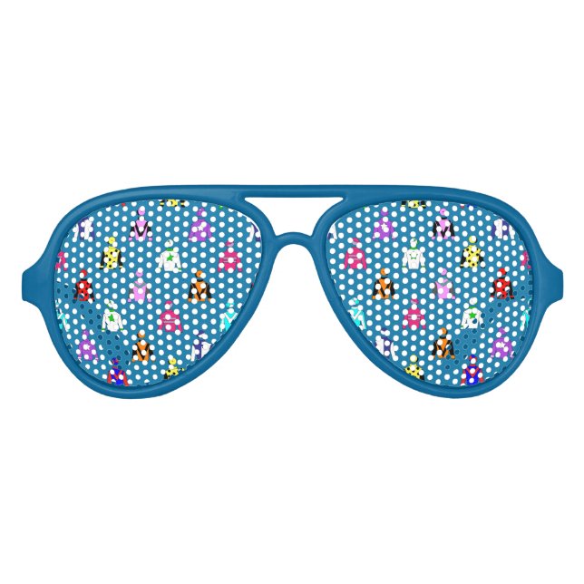 Horse Jockey Silks Fun Equine Partybrille (Vorderseite)