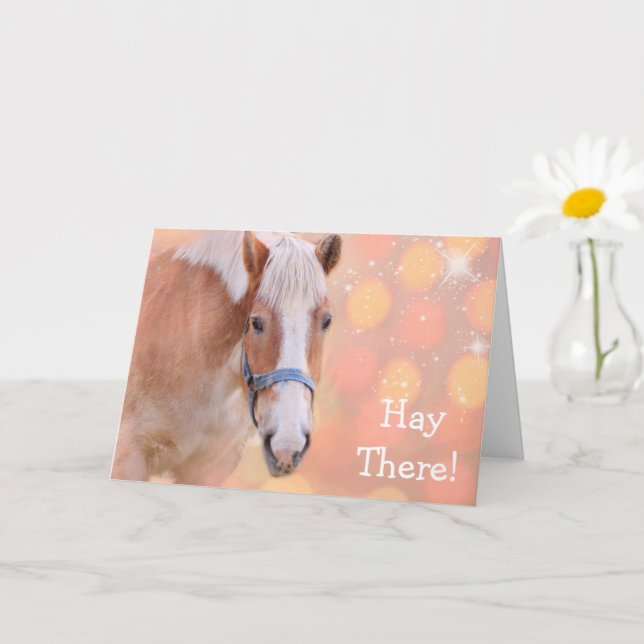Horse Joke Happy Birthday Karte (Kleine Pflanze)