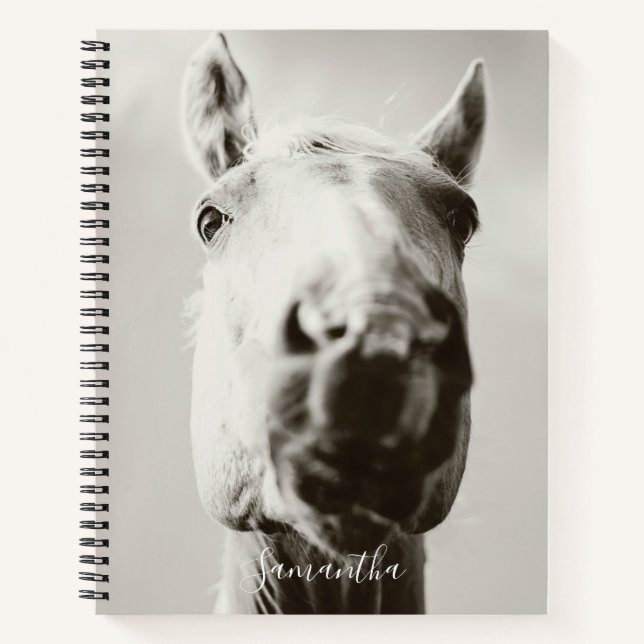 Horse Journal Dressage Reitsport Foto Notebook Notizbuch (Vorderseite)