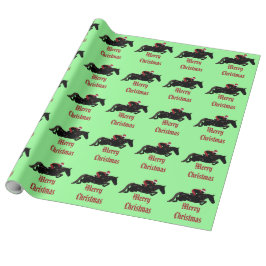 Horse Jumper Weihnachten Geschenkpapier