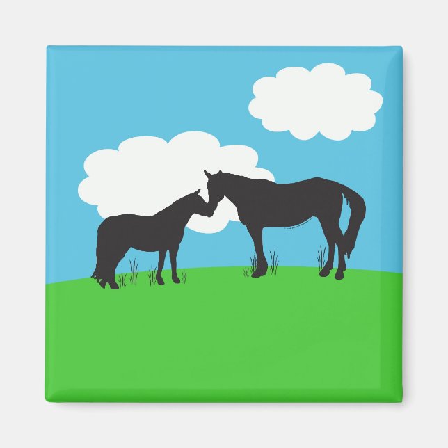 Horse Kisses Magnet (Vorne)