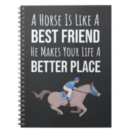 Horse Lover Gifts Equestrian Equine Animal Rider Notizblock