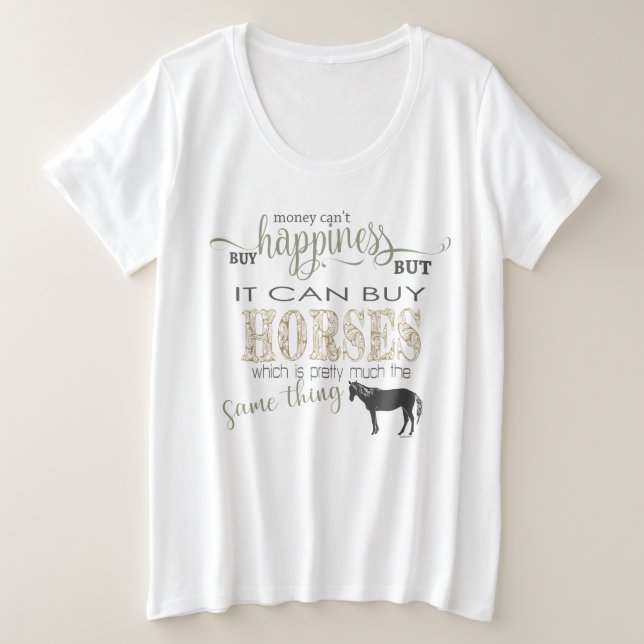 HORSE LOVER | L'argent ne peut pas acheter le bonh (Design devant)