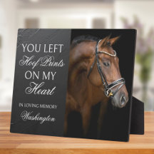 Horse Memorial Keepsake Equestrian Custom Photo