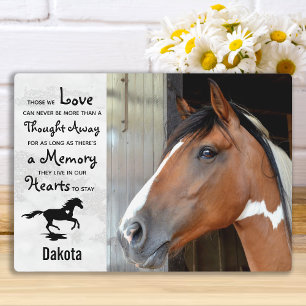 Horse Memorial Remembrance Keepsake Fotoplatte