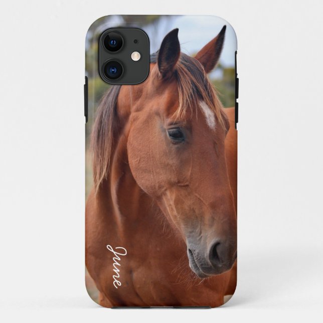 Horse Monogram Case-Mate iPhone Hülle (Rückseite)