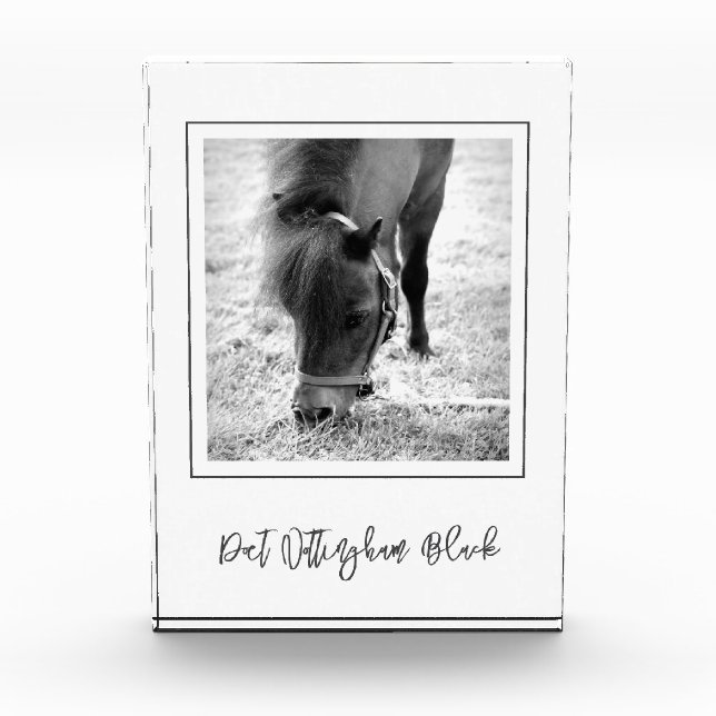 HORSE NAME Reittier FOTO Zeitlos Keepake (Vorderseite)