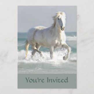 Horse Ocean Beauty Invitation