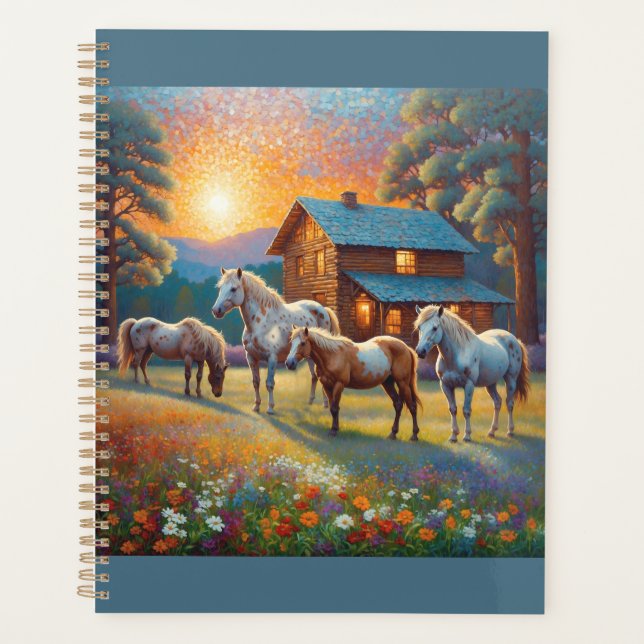 Horse on Farm Wildflower Meadow (Devant)