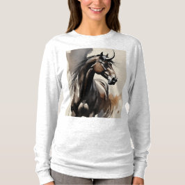 Horse Painting Long Sleeves Top