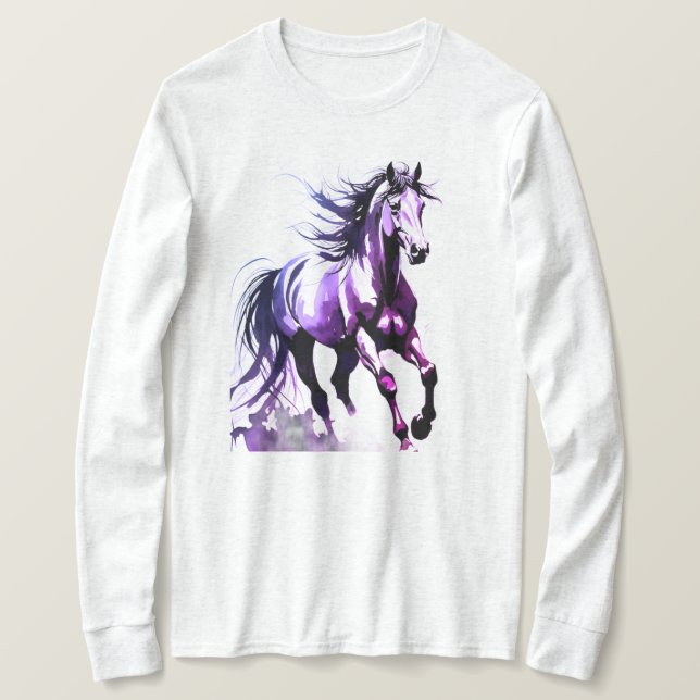Horse Painting Long Sleeves Top (Design vorne)