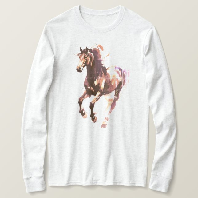 Horse Painting Long Sleeves Top (Design vorne)