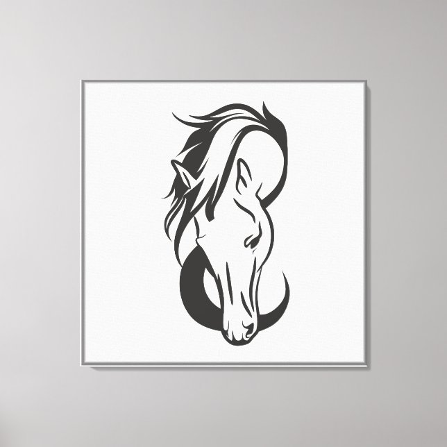 Horse portrait, leinwanddruck (Vorderseite)