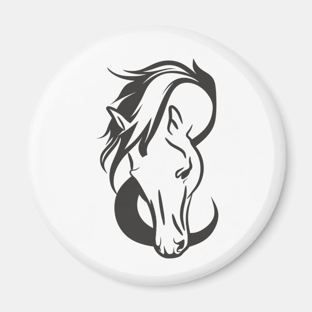 Horse portrait, magnet (Vorne)
