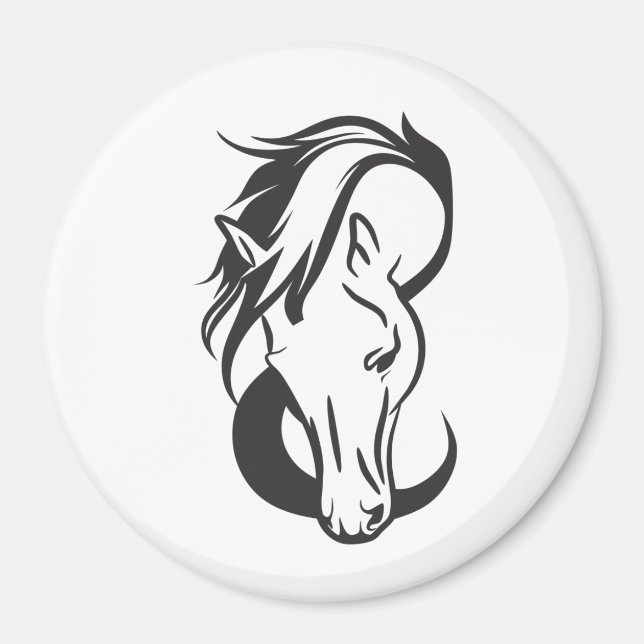 Horse portrait, magnet (Vorne)